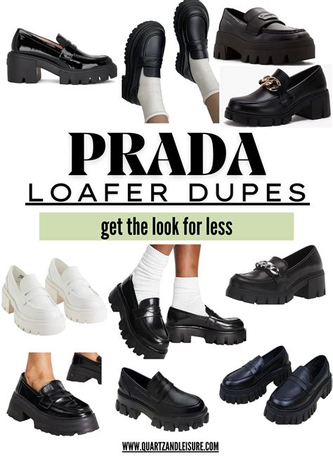 best prada loafer dupes|prada platform heels dupe.